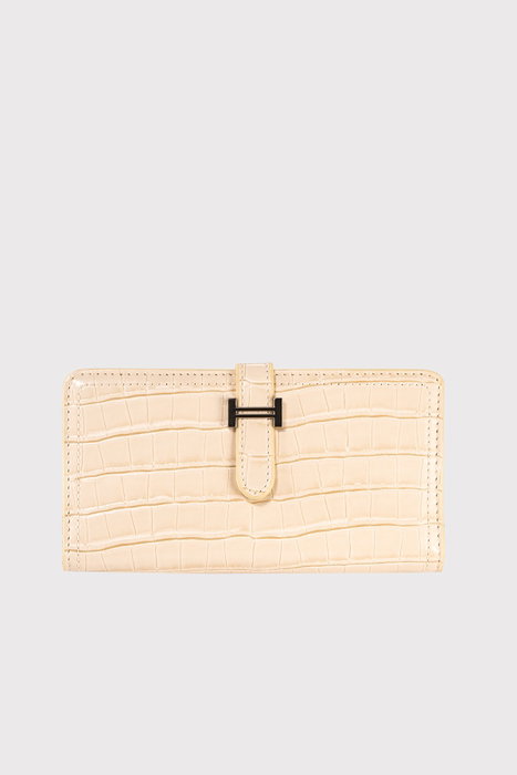 Zoozie Bags Astana Cartera Mujer Piel PU Beige 17x9x1.5 cm Elegante y Sofisticada